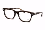 Chrome Hearts Dark Brown Square Glasses