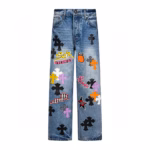Chrome Hearts Graphic Patch Cross Jeans - Image 2