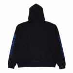 Chrome Hearts Vertical Logo Zip Up Hoodie Black Blue - Image 2