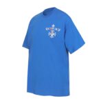Chrome Hearts Blue Multicolor Cross Logo T-Shirt