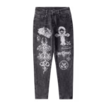 Chrome Hearts Inspired Jeans - Image 2