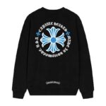 Chrome Hearts Blue Cross Long Sleeve Shirt Black - Image 2