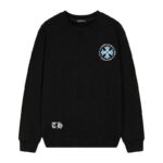 Chrome Hearts Blue Cross Long Sleeve Shirt Black