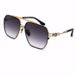 Chrome Hearts Gold Hexagon Aviator Sunglasses