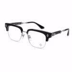 Chrome Hearts Clubmaster Black Silver Glasses - Image 3