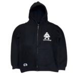 Chrome Hearts Triple Cross Logo Zip Up Hoodie - Image 2