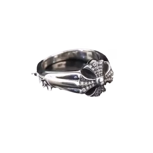 84 Chrome Hearts Diamond Cross Ring - Image 1