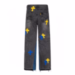 Chrome Hearts Color Cross Patch Jeans - Image 3