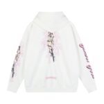 Chrome Hearts Pink Tokyo Angel Hoodie White - Image 2