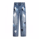 Chrome Hearts Cross Patch Carpenter Jeans