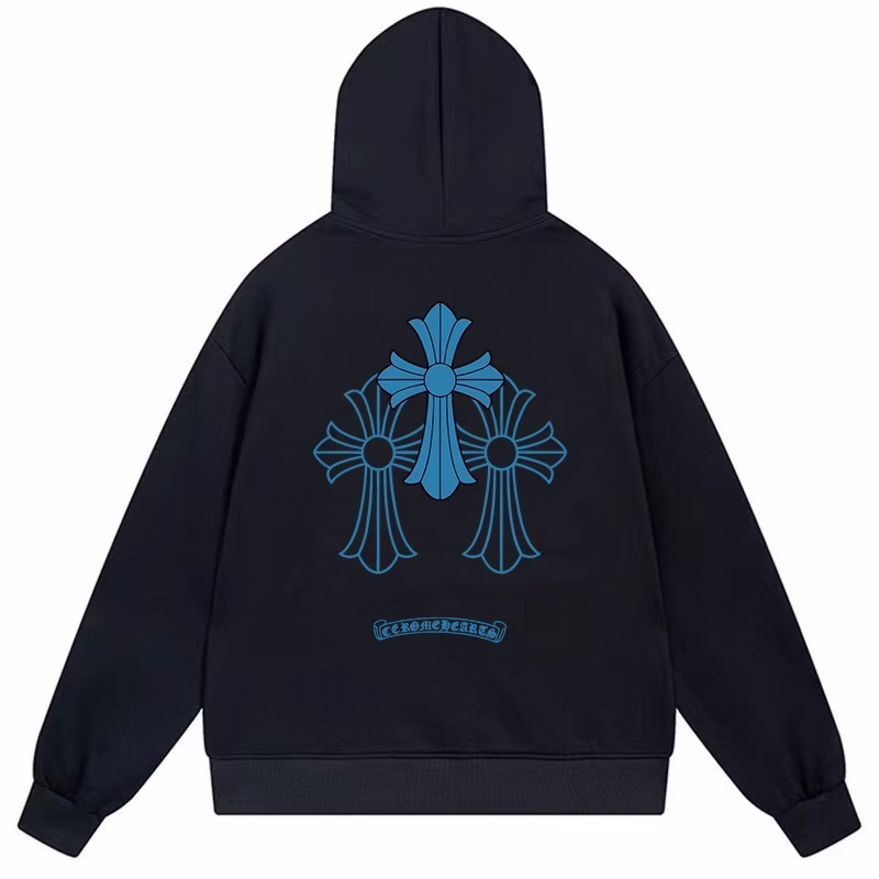 9c59ac09 Chrome Hearts Triple Cross Hoodie Black - Image 1