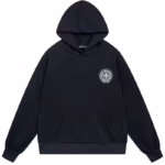 Chrome Hearts Horseshoe Cross Hoodie Black - Image 2